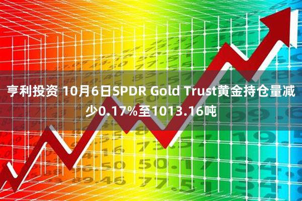 亨利投资 10月6日SPDR Gold Trust黄金持仓量减少0.17%至1013.16吨