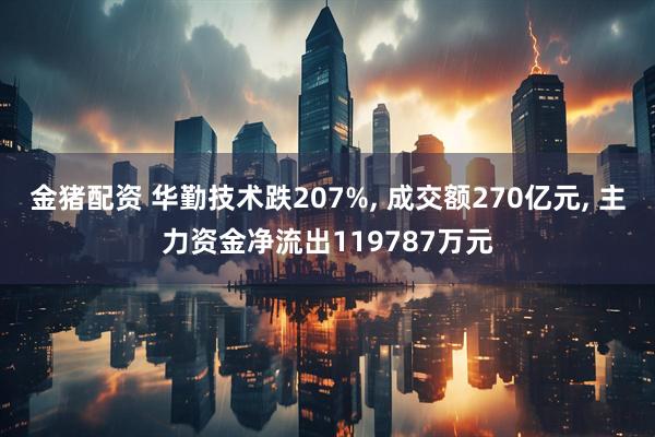 金猪配资 华勤技术跌207%, 成交额270亿元, 主力资金净流出119787万元